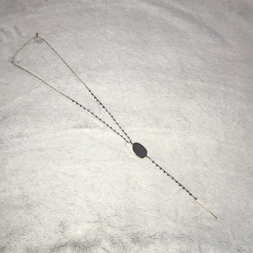 Grey/Gold long necklace